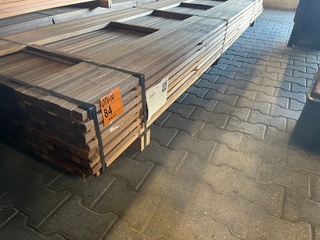 Ca. 167x Guyana Teak Latten Geschaafd, 27x40mm, lengte 18/335cm, 83/36
